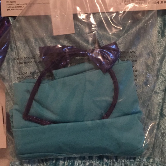 🦋 NWT Girls Aqua Dancer Costume - Picture 5 of 5